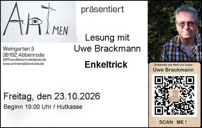 Krimilesung "Enkeltrick" mit Uwe Brackmann