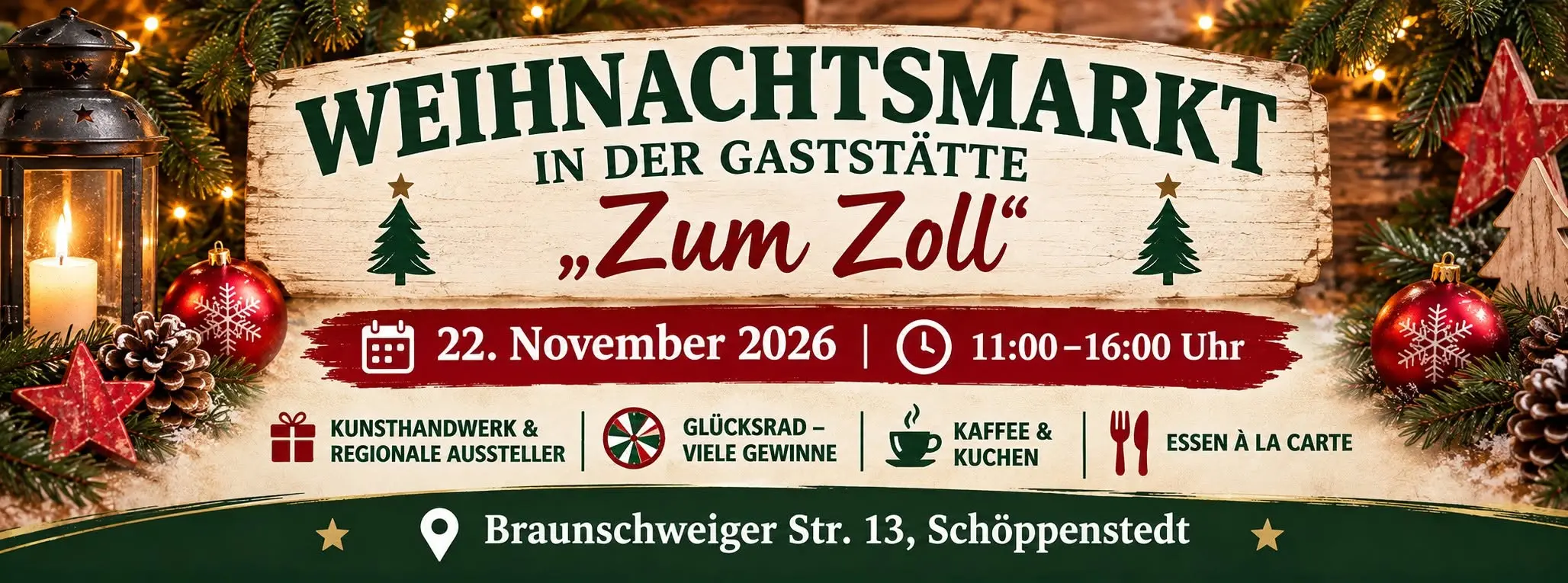 Weihnachtsmarkt in der Gaststätte "Zum Zoll"