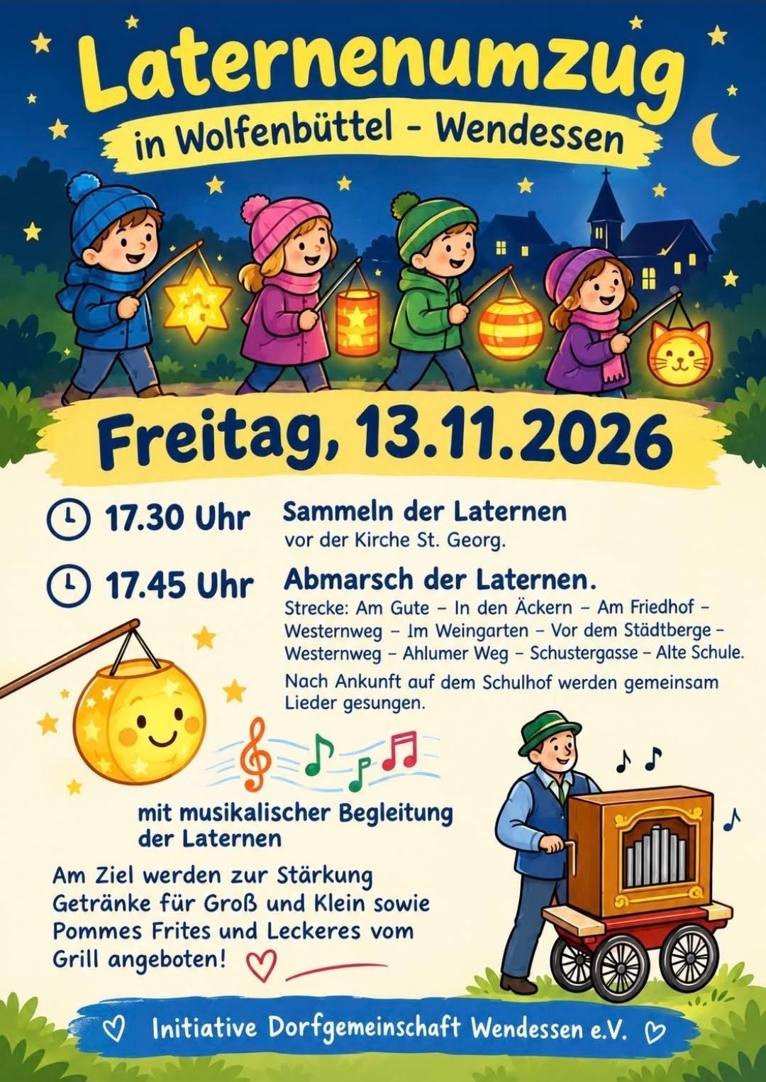 Laternenumzug in Wolfenbüttel-Wendessen
