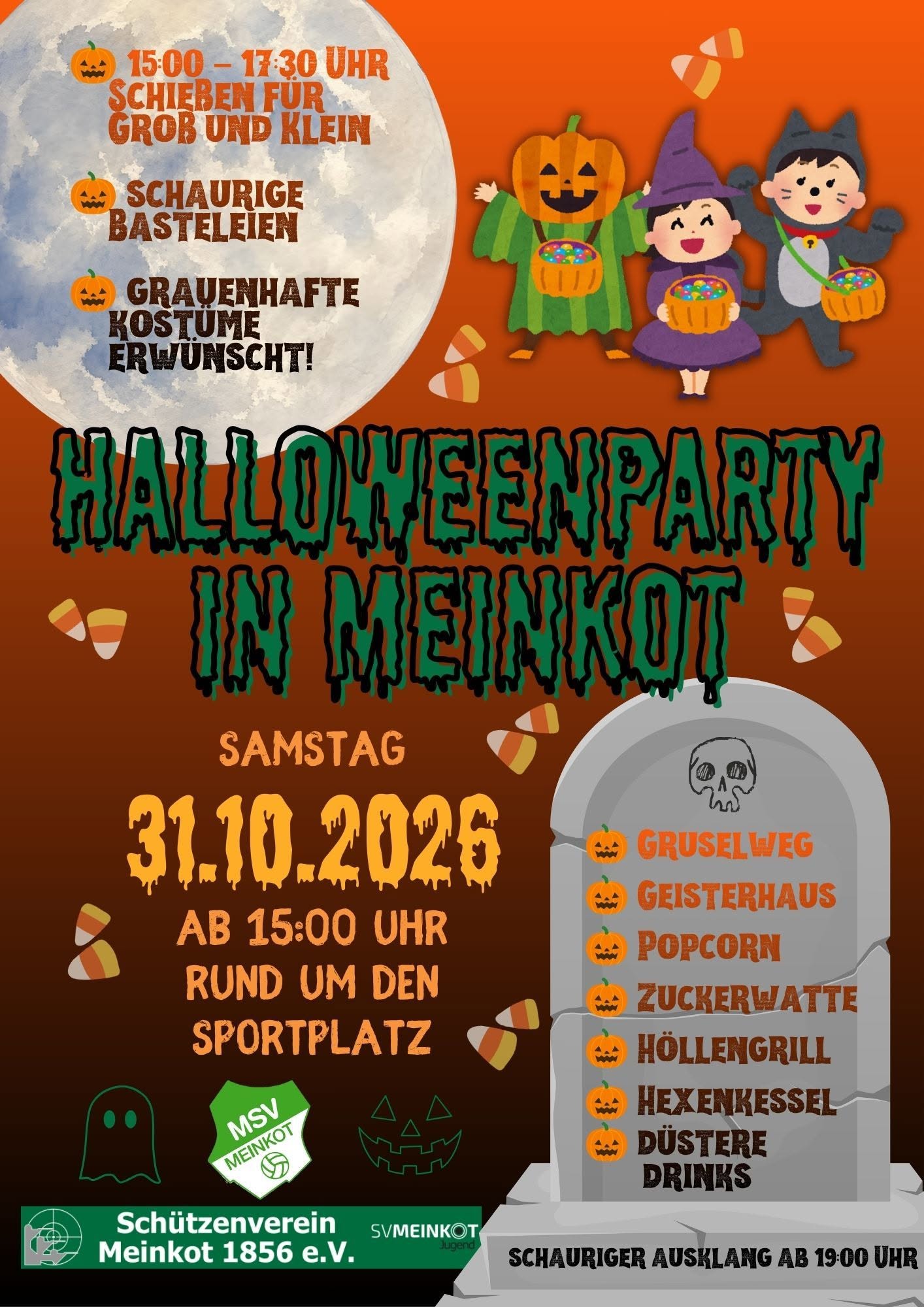 Halloweenparty in Meinkot