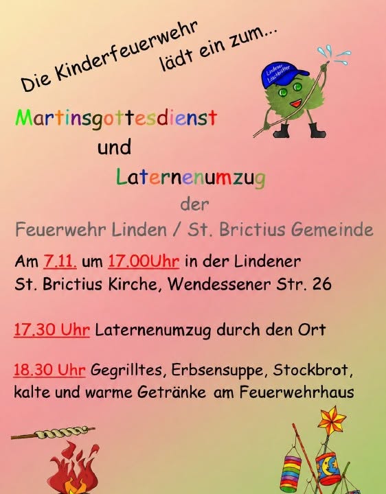 Laternenumzug in Linden